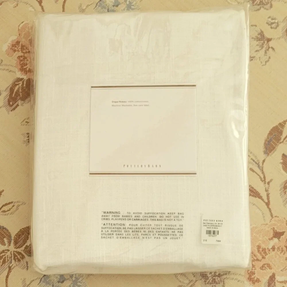 Pottery Barn Foundations Casual Cotton Drape Pole Top 50